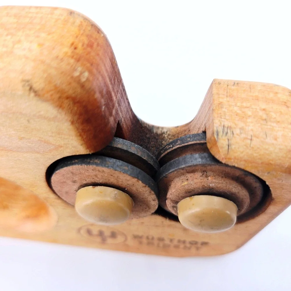 Wusthof Trident Vintage‎ Beechwood Knife Sharpener Solingen Germany GUC
